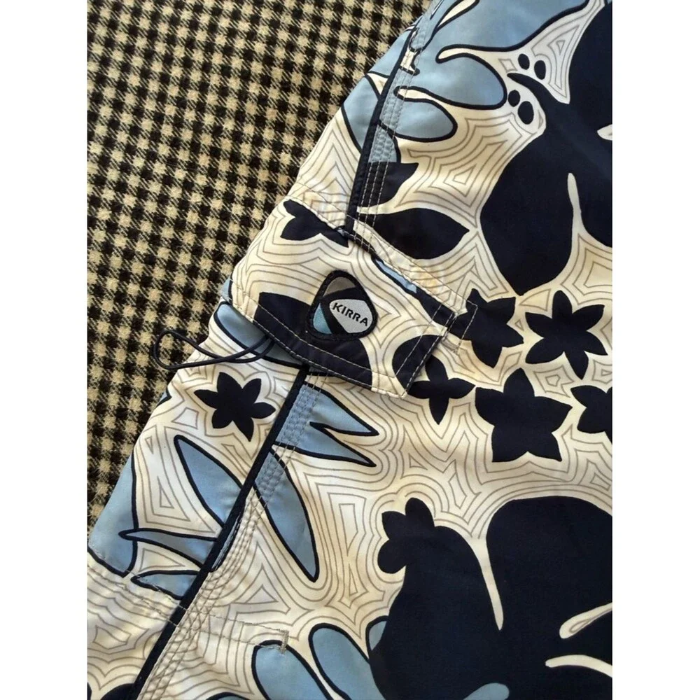 Kirra Vintage Men's Blue Floral Swim Board Shorts size 33 - Picture 8 of 11